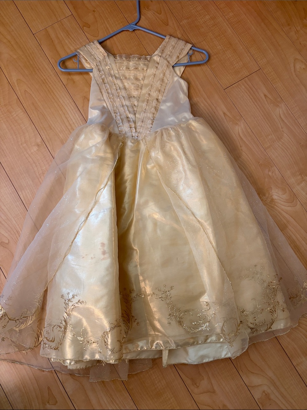 Disney Gold Satin & Tulle Princess Dress for Girls